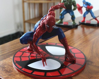 Marvel Spider Man Figure Avengers Model Desktop Car Chassis Ornament Office Decoration Collection Statue Christmas