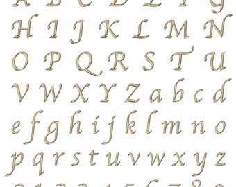 GoodNotes | Digital Stickers: Alphabet / Gold