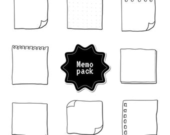 GoodNotes | Digital Stickers: Memo // Label