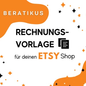 Invoice template in German for download and easy to fill out yourself, sell in a legally secure manner, Word file, sample, template, Form I