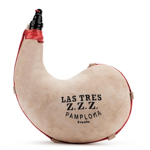 Bota de vino artesanal de piel de cabra| Opción personalización| Interior de látex ideal para cualquier bebida