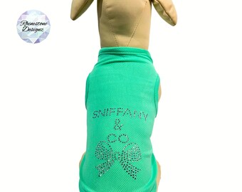 Rhinestone Sniffy & Co Dog Tank Top