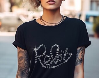 Rhinestone Relax T Shirt