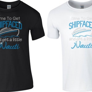 Rhinestone Time to get Ship faced T Shirt