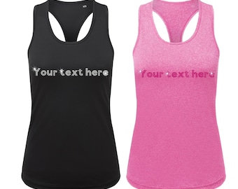 Women's Custom Rhinestone Sports vest