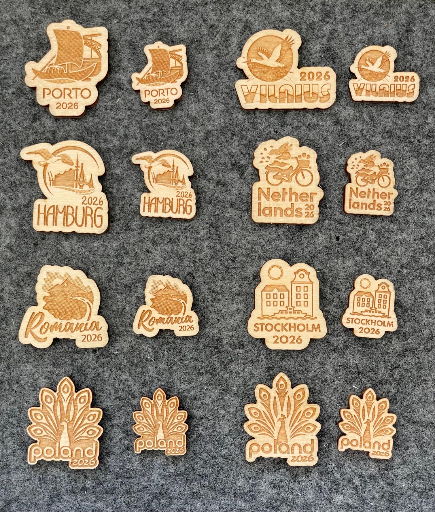 JOSE MOON pin ノベルティ ピン パール/チェーン/新品未使用 Pins 2026 
