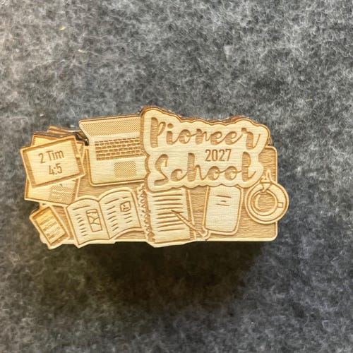 Kleiner oder großer Kühlschrankmagnet SKE und Pioneer School 2026, 2027 | Personalisiertes Geschenk der Zeugen Jehovas | Schlüsselanhänger optional