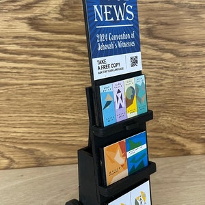 JW ミニ木製証言カート、ポストイット付きペンスタンド、最高の大会パイオニア学校ギフト、手作り