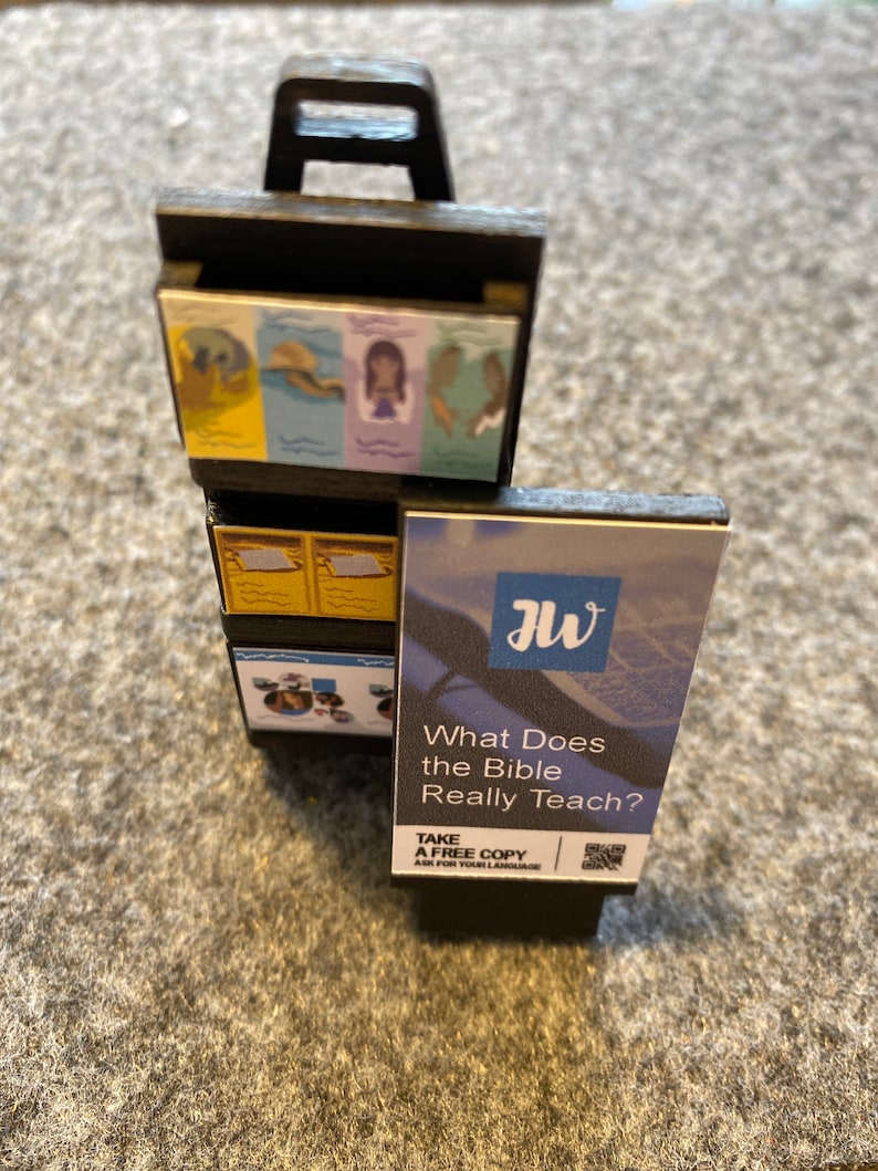 JW Wooden Mini Witnessing Cart With Doublesided Board. Etsy UK