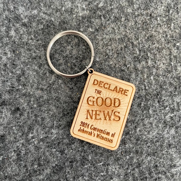 Keychain, "Declare the Good News" 2024 JW convention gift