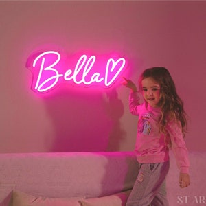 Custom Neon Sign Name For Kids Bedroom, Neon Sign Led Light  Neon Sign Bedroom Decor Personalized Gifts Neon Sign Custom Birthday Gifts