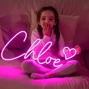 Custom Name Neon Sign for Kids, Kid Room Decorations, Home Decor Wall Decor, Neon Sign Custom, Personalized Gifts for Baby, Birthday Gift