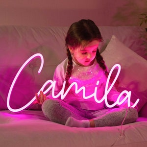 Custom Name Neon Sign for Kids, Kid Room Decorations, Home Decor Wall Decor, Neon Sign Custom, Personalized Gifts for Baby, Birthday Gift