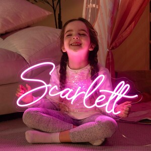 Neon Sign Led Light Custom Neon Sign Name For Kids Bedroom, Neon Signs Nursery Neon Sign Bedroom Decor Neon Sign Birthday Gifts