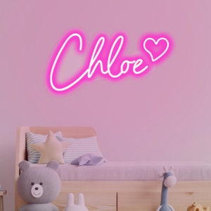 Neon Name Sign for Girls Bedroom, Kid Room Decorations, Home Decor Wall Decor, Neon Sign Custom, Personalized Gifts for Baby, Birthday Gift