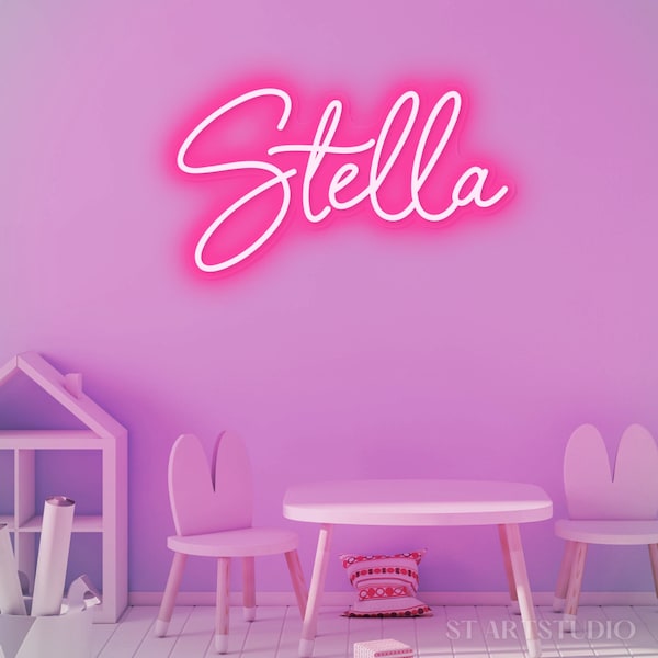 Neon Name Sign for Girls Bedroom, Kid Room Decorations, Home Decor Wall Decor, Christmas Gifts, Personalized Gifts for Baby, Birthday Gift