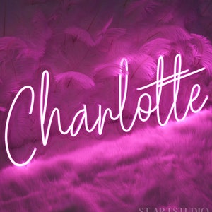 Neon Name Sign Bedroom for Kid, Nursery decor, Neon Sign Custom, Personalized Gifts for Baby, Wall Decor, Above Bed Sign Little Girl