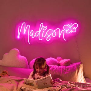 Custom Neon Sign Name For Kids Bedroom, Neon Sign Led Light Neon Signs Nursery Neon Sign Bedroom Decor Neon Sign Gifts For Kids