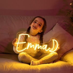 Neon Name Sign Bedroom for Kid, Nursery decor, Neon Sign Custom, Personalized Gifts for Baby, Wall Decor, Above Bed Sign Little Girl