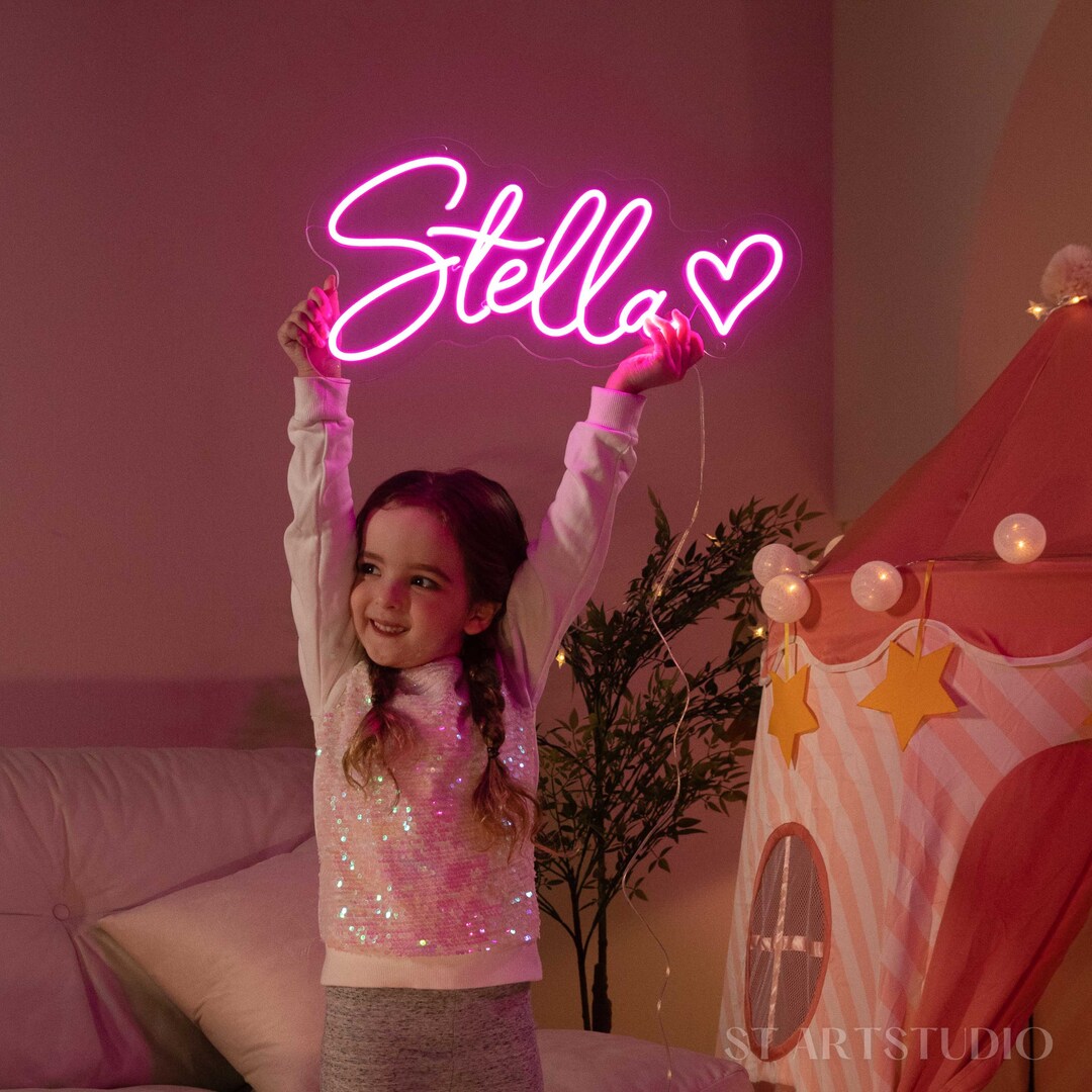 Custom Name Neon Sign for Kids, Kid Room Decorations, Home Decor Wall ...