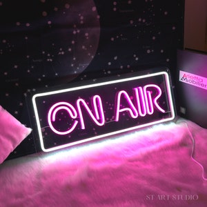 On Air Decoration Flex Silicone LED Neon Sign ,Battery Operated Available,On Air Neon Sign,On Air Light, Game Room Decor,Wall Decor,Wall Art