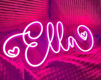 Custom Neon Sign for Kids, Led Sign for Home Decor,Neon Name Sign,Bedroom Decor,Battery Operated,Personalized Gifts,Christmas Gifts