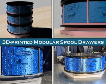 Storage Solution Using Empty Filament Spools