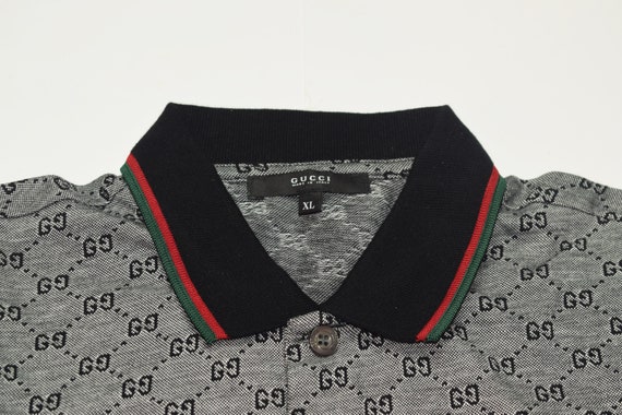 Vintage Gucci Men's Polo Shirt Size US M - image 3