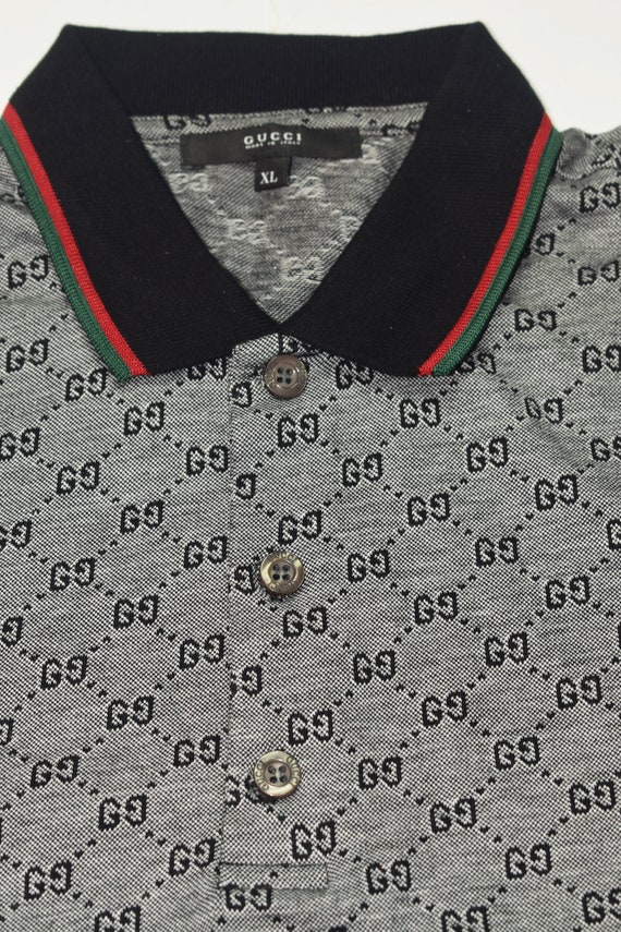 Vintage Gucci Men's Polo Shirt Size US M - image 4