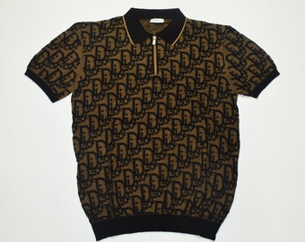 Vintage Fendi herenpoloshirt maat XL