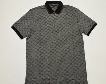 Vintage Gucci Men's Polo Shirt Size US M