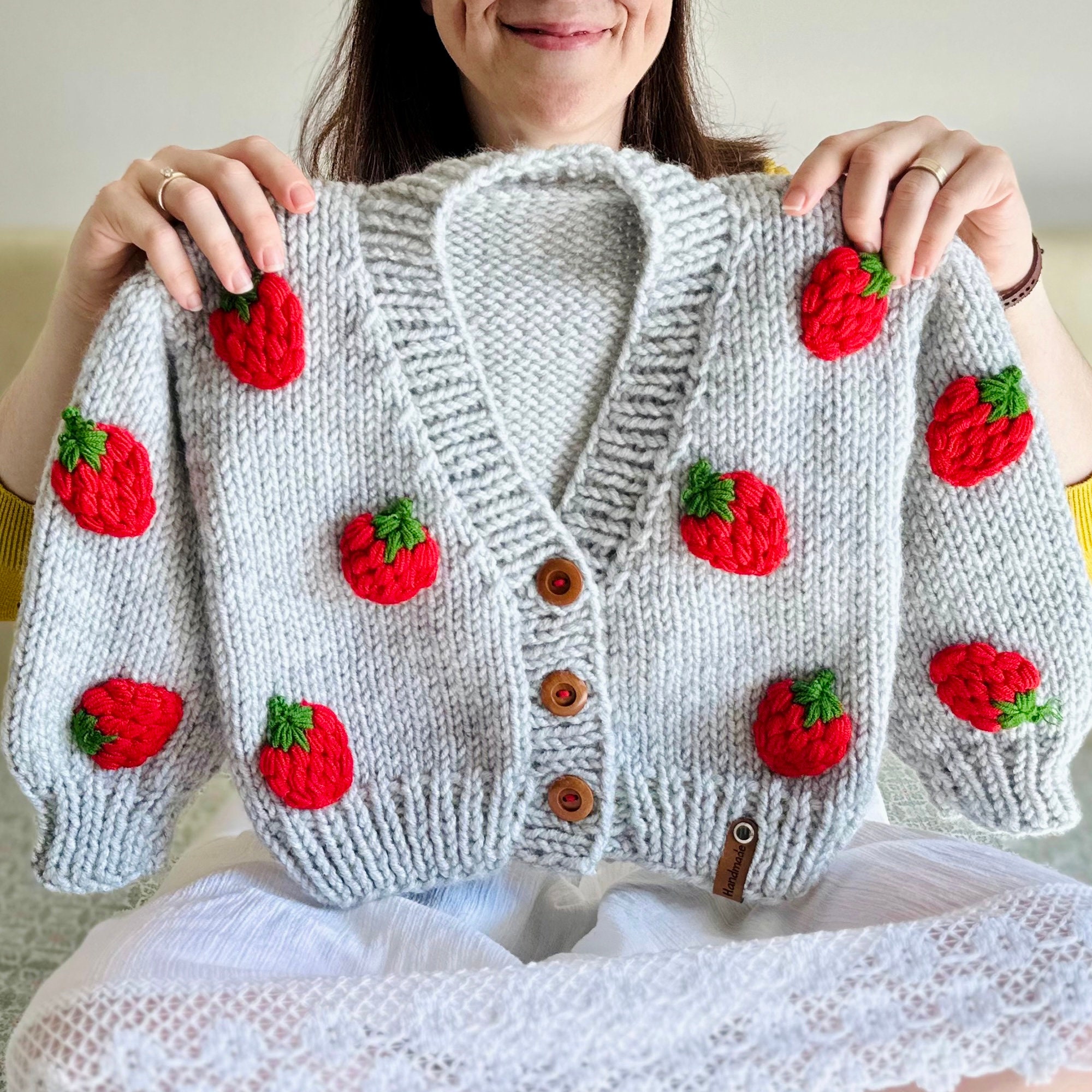 見事な創造力 ロージーモンスターspecial hand cardigan knitting トップス