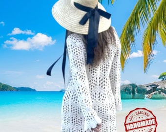 Sombrero de paja vintage para mujer: gorra de verano estilo Audrey Hepburn