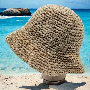 Woman Handmade Organic Straw Woven Foldable Hat, Straw Hat, Beach Hat, Straw Visor Hat, Summer Hat, Straw Beach Hat, Beach and Pool Hat