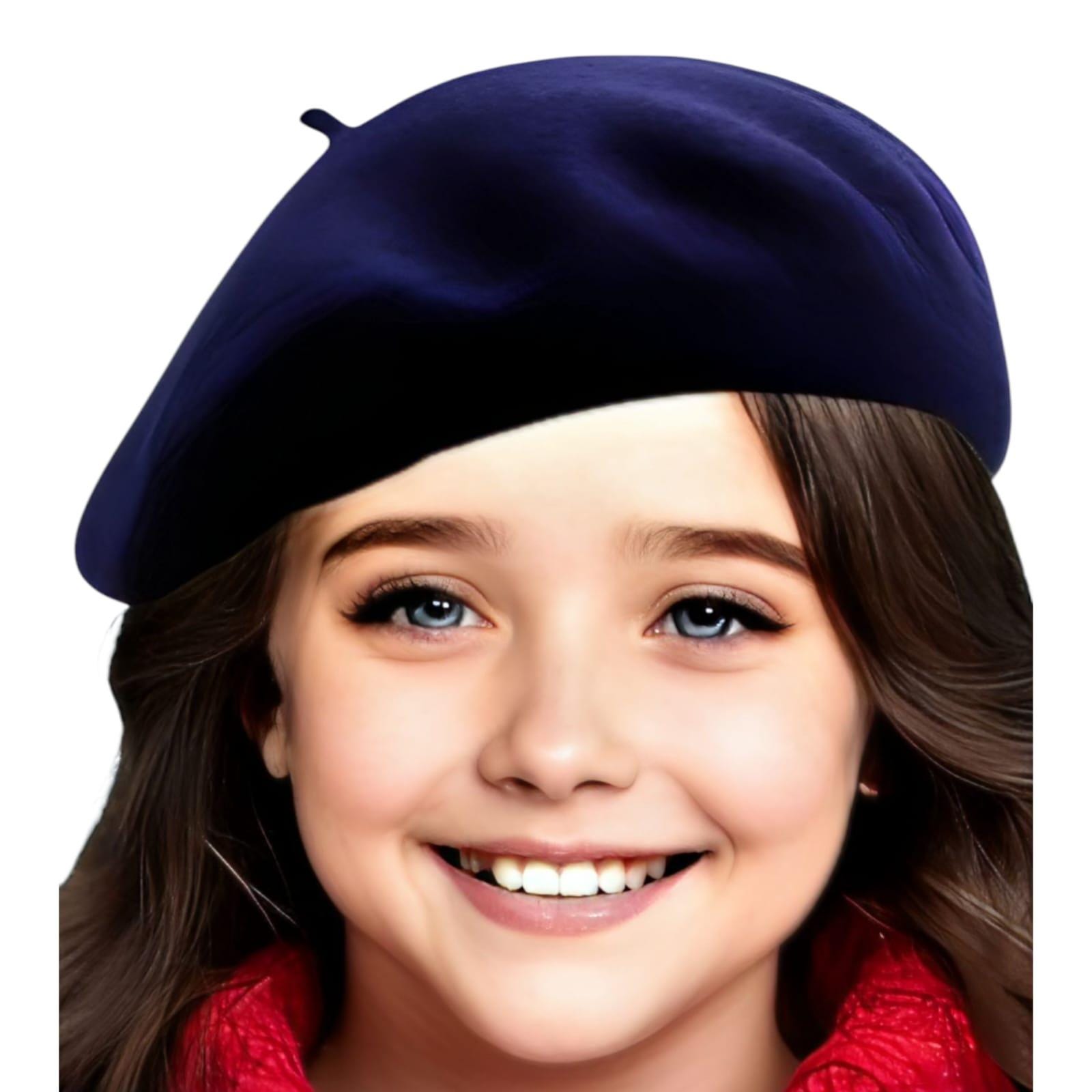 Béret En Laine Classique Français Pour Fille (3-6 Ans) - Style Peintre, Hiver, Cadeau Élégant