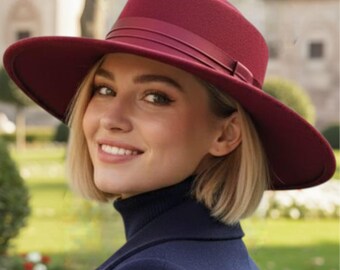 FILIPPI CATARZI Italy 100th Anniversary Black Wool Wide Brim Hat One Size Filippi Cartazi | Accessories | Filippi Catarzi Italy 0th  main image 4