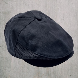Traditional Mesh Flat Cap in Black, Irish Cotton Flat Cap, Mens Flat Hats, Cotton Flat Cap, Summer Hat, Flat Cap Men