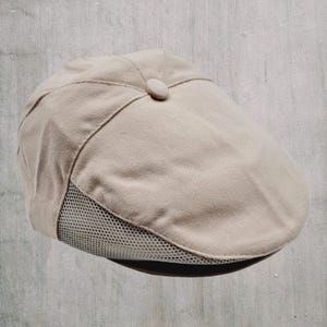 Men&#39;s Summer Mesh Buttoned Traditional Flat Cap, Breathable Lightweight Newsboy Hat, Irish Flat Cap, Summer Flat Cap