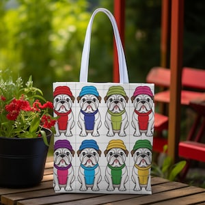 American Bully Dog Tote Bag: Whimsical Pet Lover Gift
