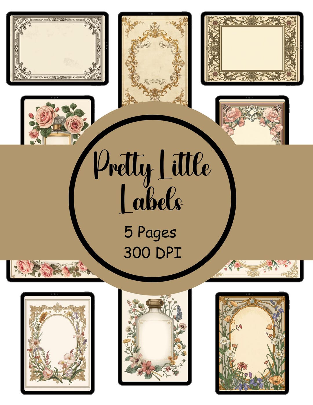 Pretty Labelers Labels, Pretty Little Labels, Junk Journal Printables - Etsy