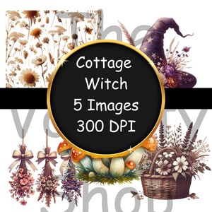 Witchy PNG, Cottagecore Sublimation Design, Dried Flowers PNG, Mushroom Lover PNG, T-Shirt Design, Digital Download Png,