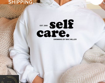 Self Care Retro Mac Miller Hoodie,Mac Miller Swimming album Hoodie,Mac Miller Merch,Swimming Hoodie Trendy Hoodie,Swimming self care