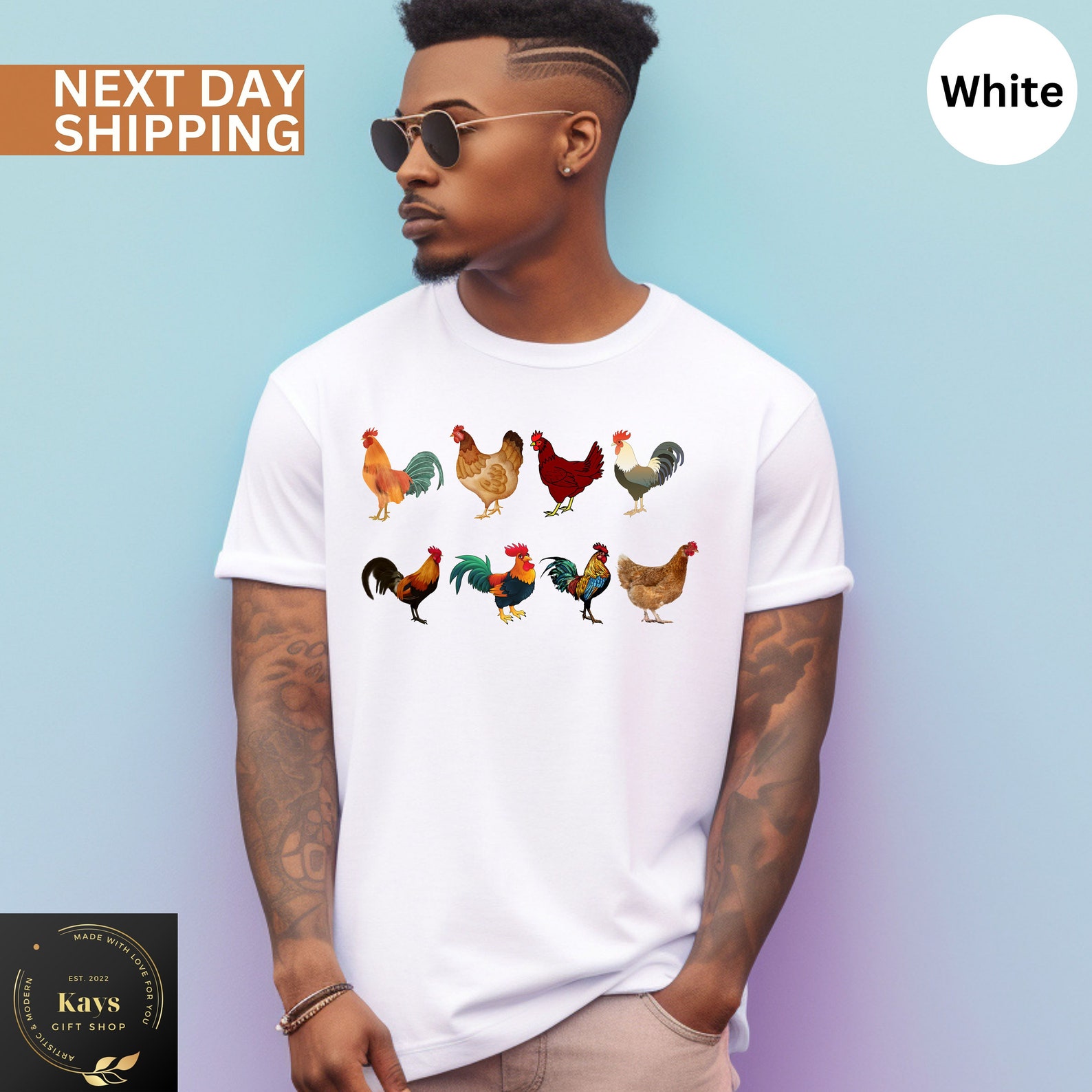 Funny Chicken Retro Chicken Shirt,women's Chicken Shirt