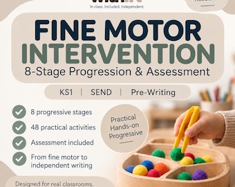 KS1 Fine Motor Intervention Pack | SEND Pre-Writing Activities (Digital Download)