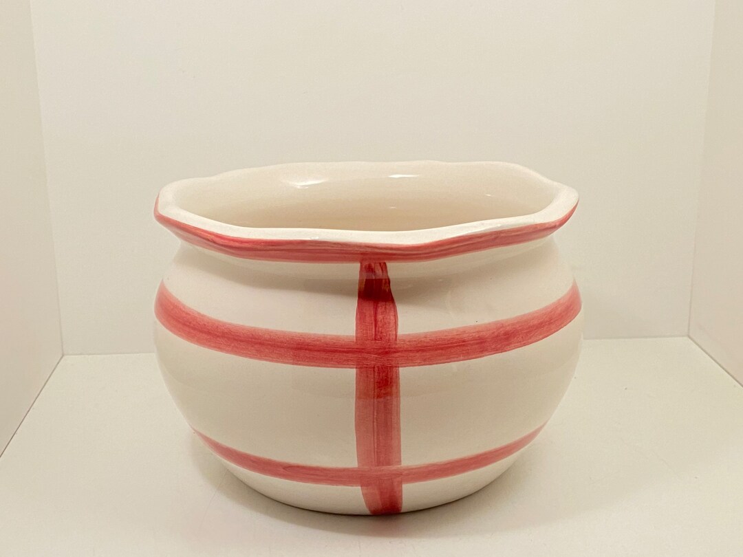 Swedish Vintage Porcelain Planter Retro Flower Pot Etsy