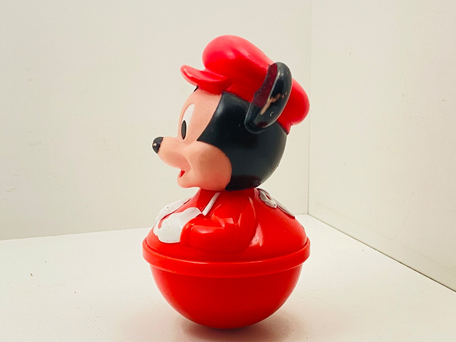 Vintage Weeble Wobble Weighted Roly Poly Mickey Mouse Toy Etsy