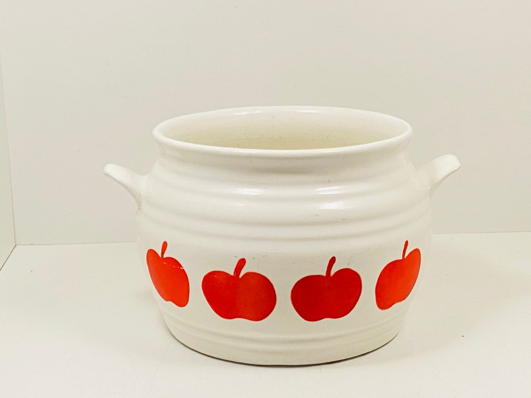 Granit Hungary Vintage Ceramic Apple Jar Mid Century Design Etsy