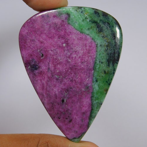 Natural Ruby zoisite cabochon, Top quality Rare Ruby zoisite loose stone, Fire Ruby zoisite gemstone for making jewelry. 204 ct shops [61X45]