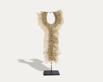 Feather and shell necklace from Papua