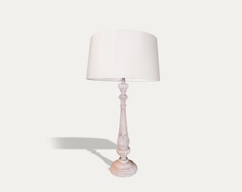 Lush - handmade table lamp with white shade